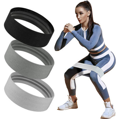Our fabric bands have been designed with the ideal resistance to activate & stimulate your muscles. They are the most comfortable bands you will ever use and are extremely supportive.  Your muscles are automatically stimulated when you put on the band and apply tension, to enhance muscle activation throughout your workout.